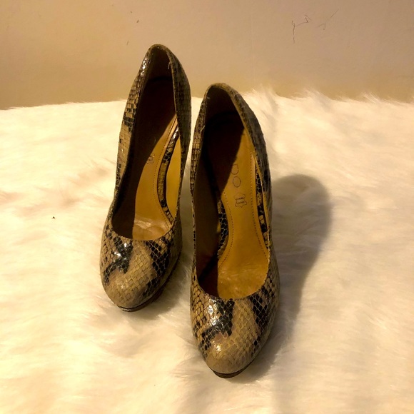 Also Snake Skin Heels Size 6 - Picture 1 of 3